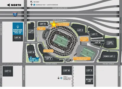 Msg Vip Entrance Map.pdf Allegiant Stadium - Caesars and MGM Rewards VIP Entrances | Vegas ...